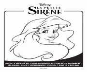 Coloriage disney la petite sirene officiel affiche 3